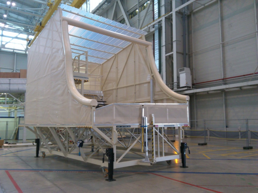 Chariot accès soute arrière A380